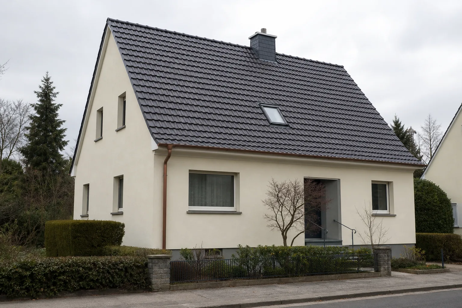 Nachher: saniertes Steildach in Koeln-Lindenthal